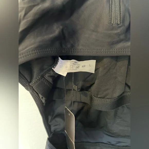 TEMPT ME Black Monokini Open-Back Swimsuit One Piece Bathing Suit- Size L - Picture 6 of 7